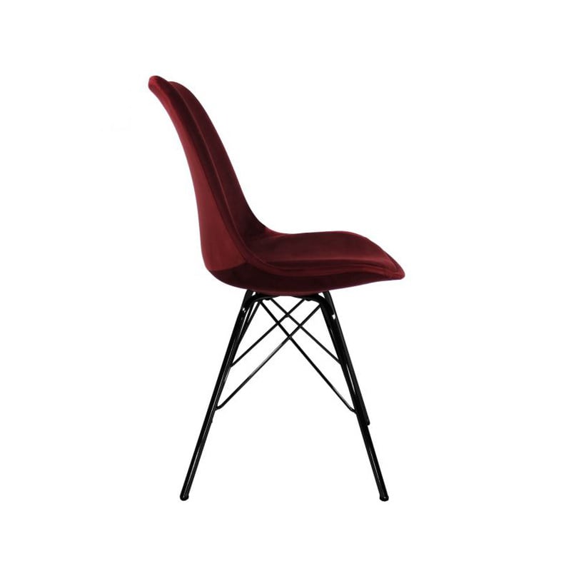 Chair Velvet - Red/Cherry