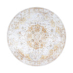 Round Vintage Rug - Lago Yellow