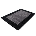 High Pile Floor Rug - Edge Black