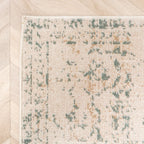 Vintage Rug - Spring Ethnic Cream/Green