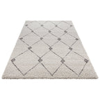 High-pile floor rug - Allure Create Gray
