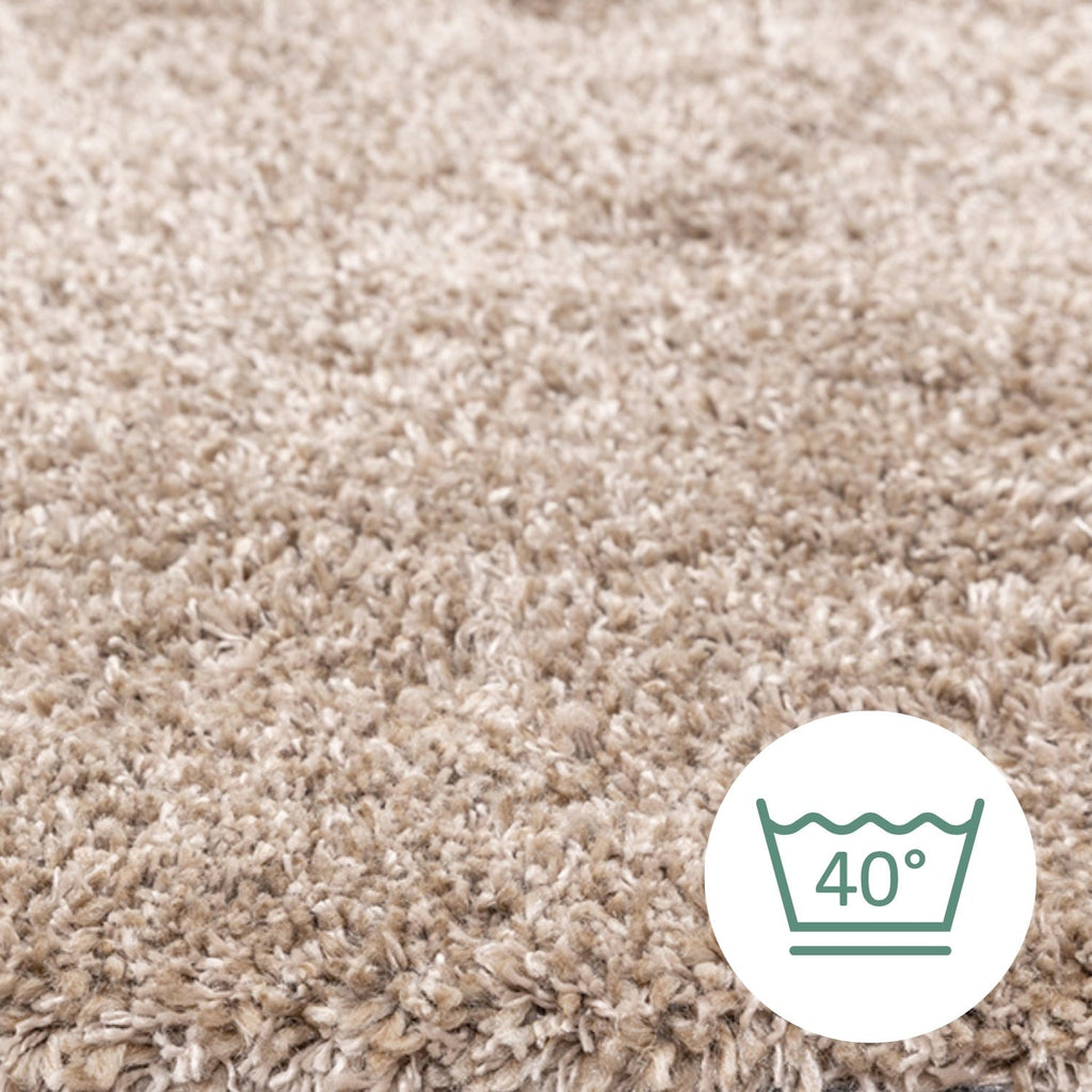 Washable High-Pile Rug - Tidy Taupe