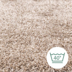 Washable High-Pile Rug - Tidy Taupe