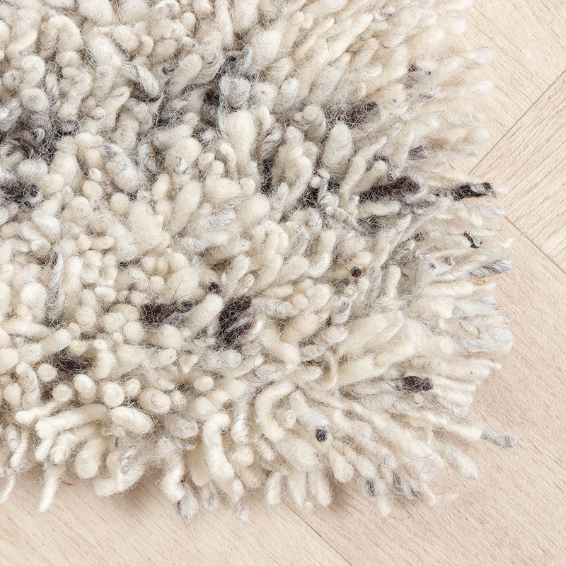 High Pile Wool Rug - Royal Cream/Grey