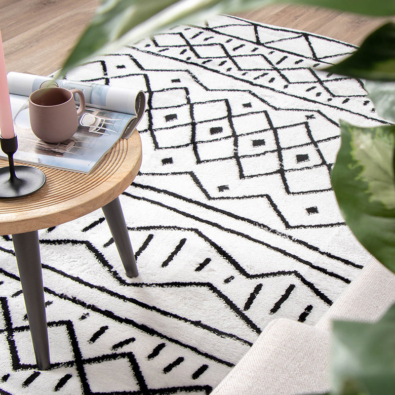 Scandinavian Rug - Scandi Stina Black/White