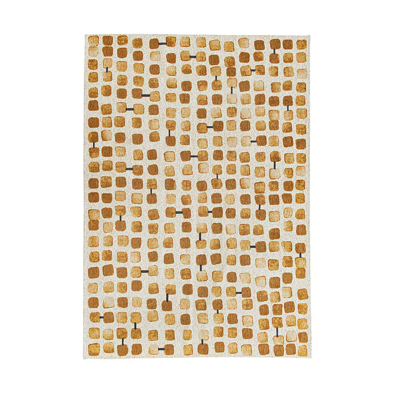 Abstract floor rug - Cobblestone Peach Party 9346