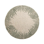 Round Outdoor Rug - Tiga Edge Green