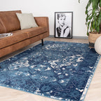 Vintage Rug - Deep Tile  Blue