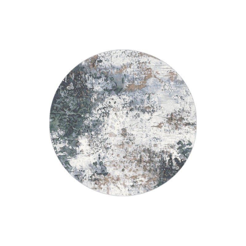 Round modern floor rug - Anthony 7656