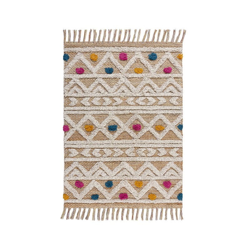 Jute Floor Rug - Jubio Kahima Multicolor