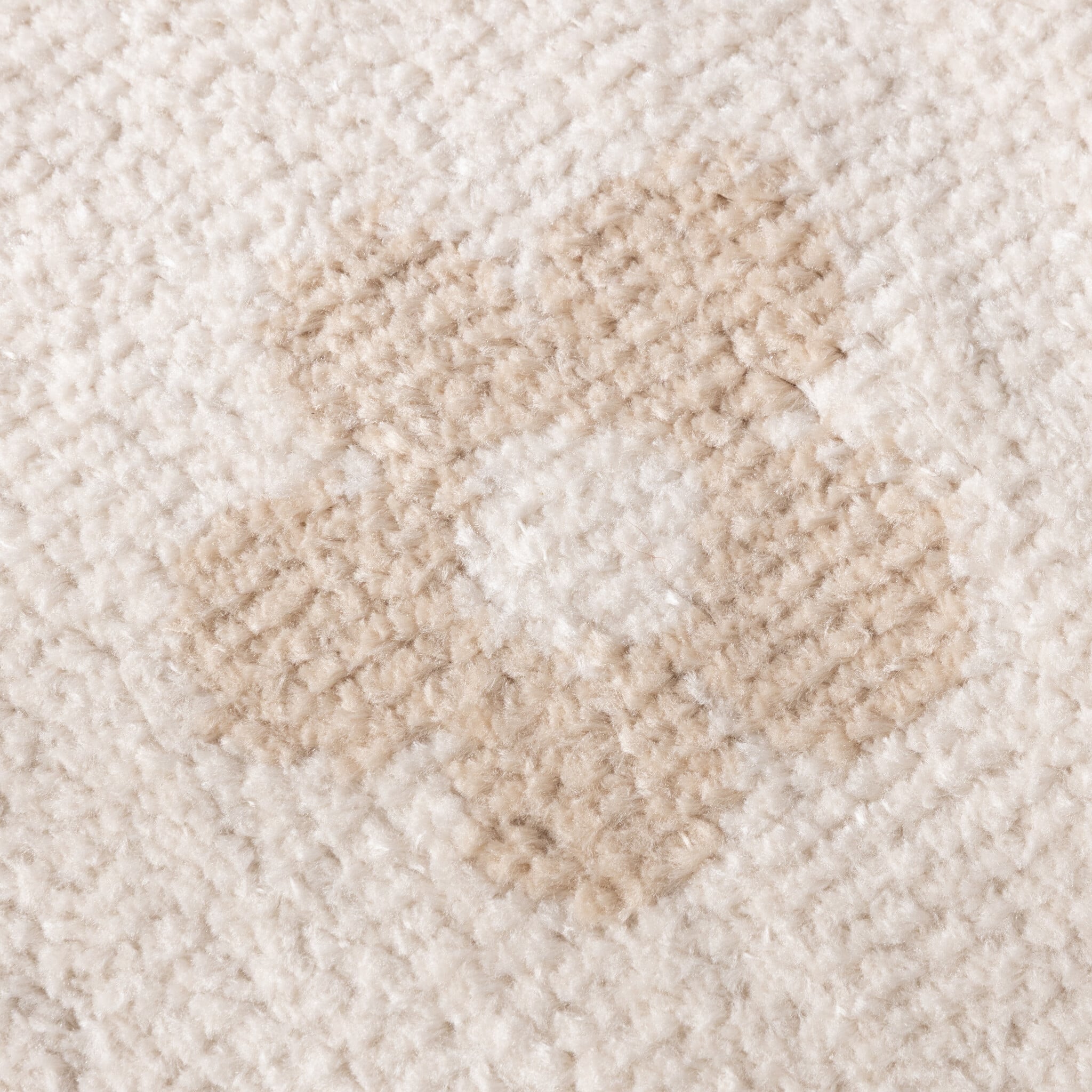 Round washable children's rug - Moos Flower Creme