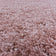Round high-pile floor rug - Softy Pink