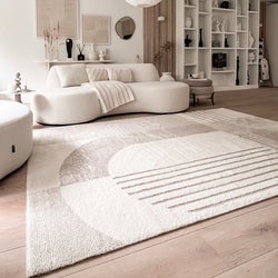 High Pile Rug - Serene Shapes Cream