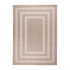 In- & Outdoor Rug – Sierra Frame Beige/Cream