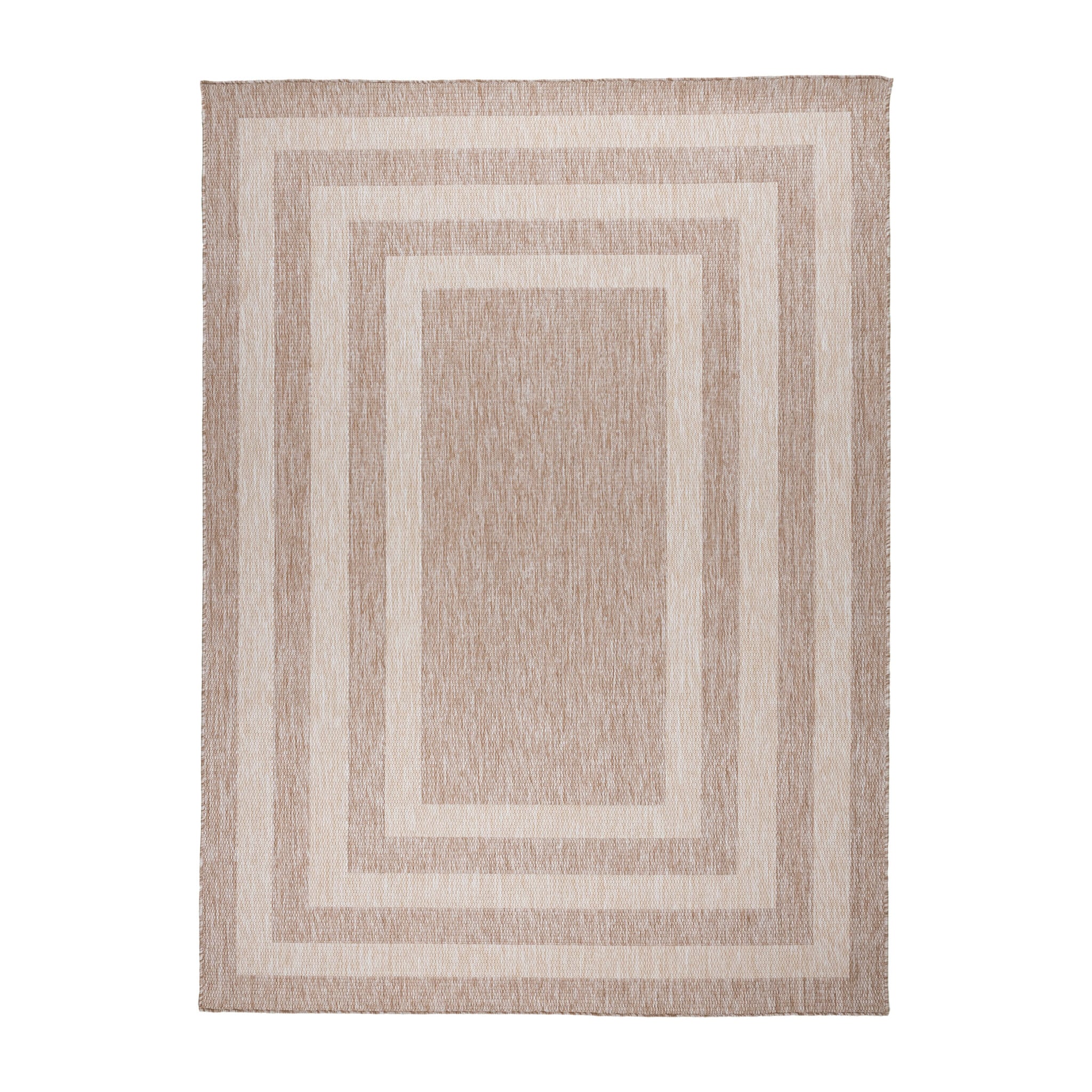 In- & Outdoor Rug – Sierra Frame Beige/Cream