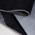 Modern Floor Rug - Plus Black 8010