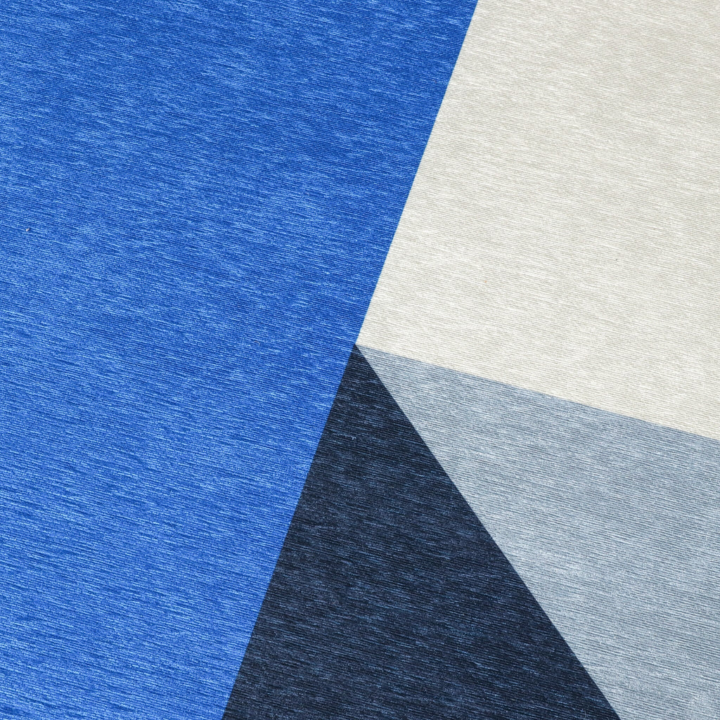 Geometric Rug – Swing Shapes Blue