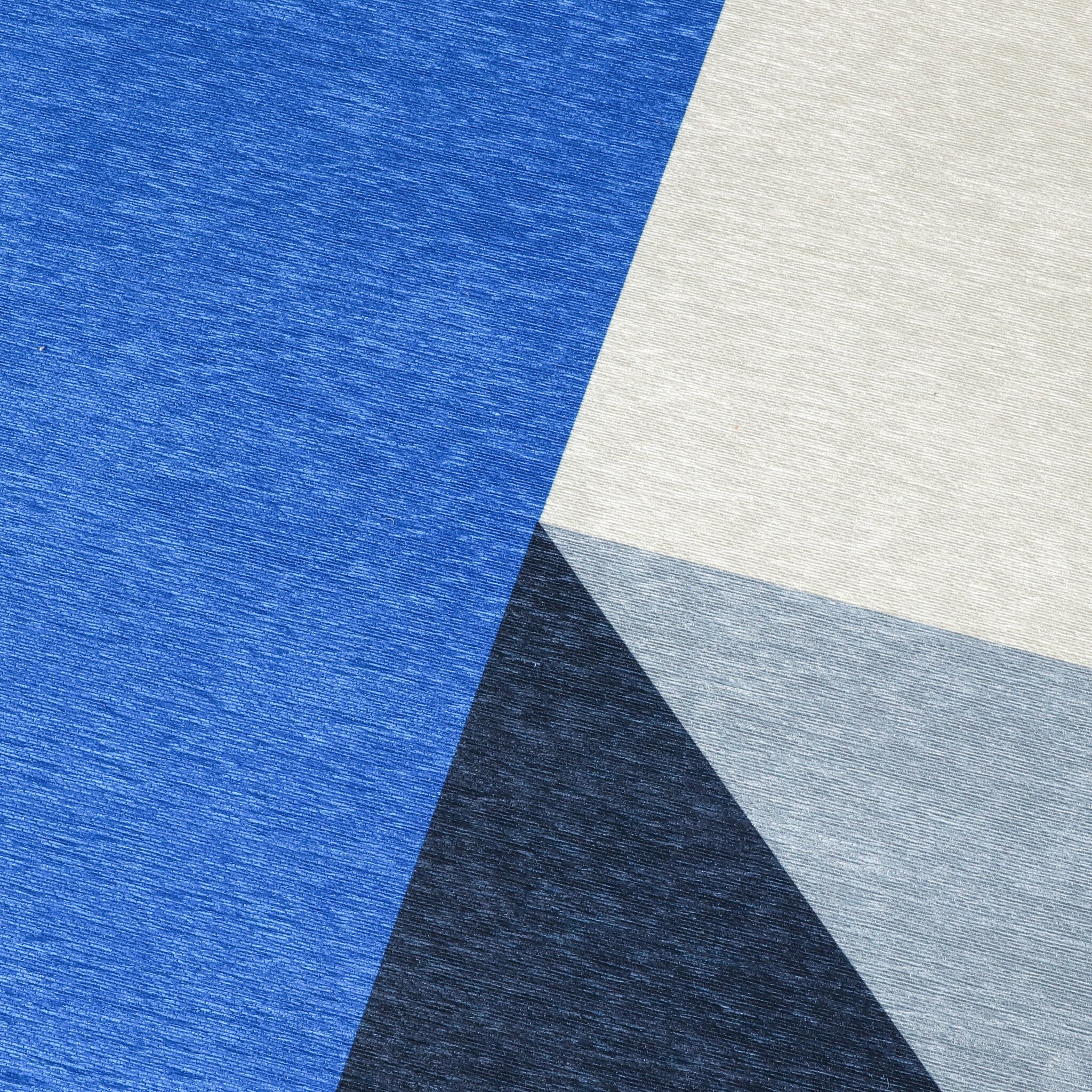 Geometric Rug – Swing Shapes Blue