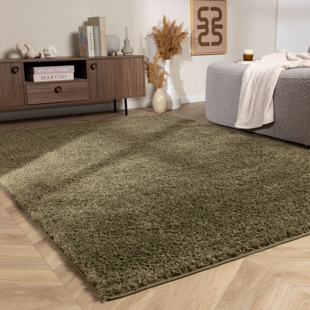 High-Pile Rug – Wish Green