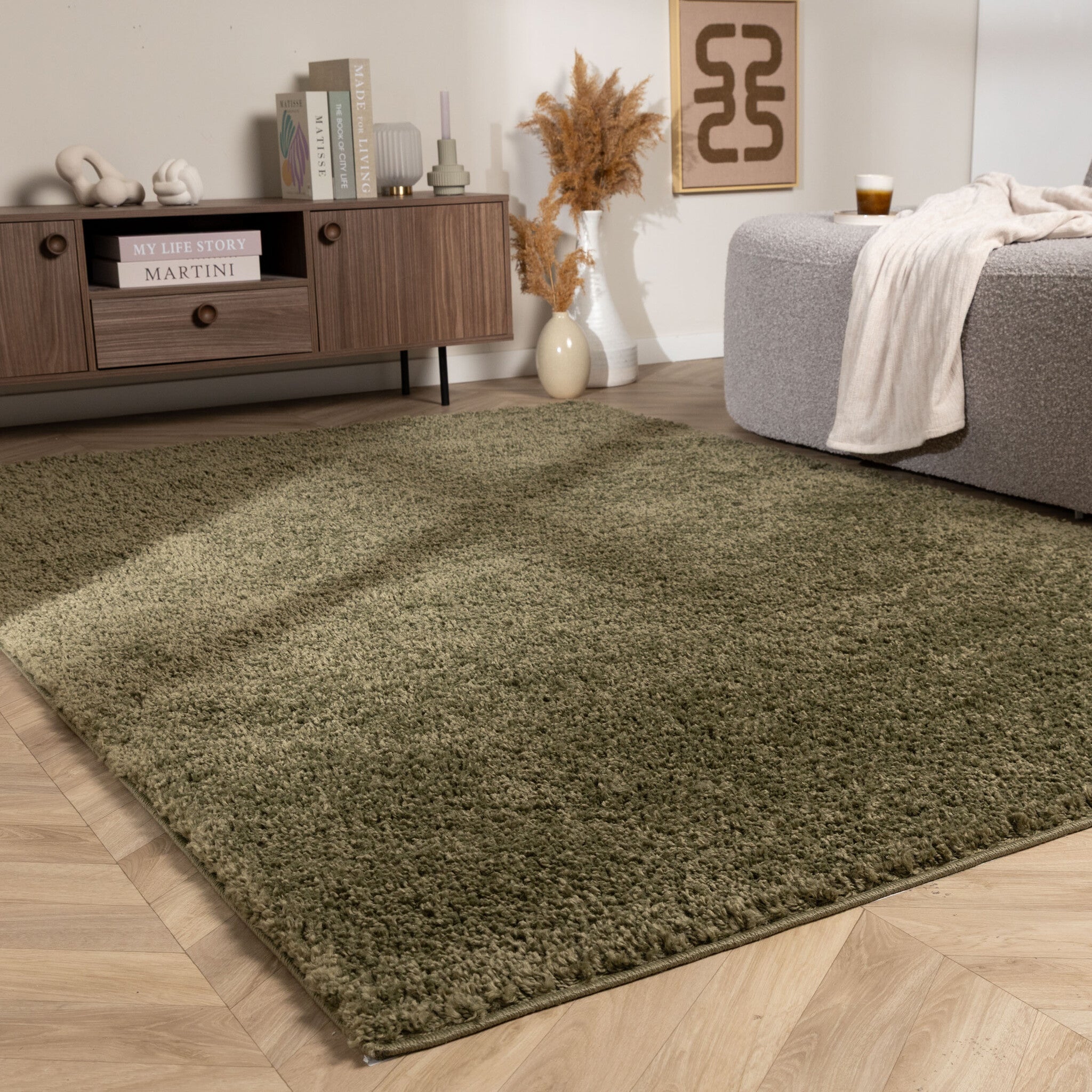 High-Pile Rug – Wish Green