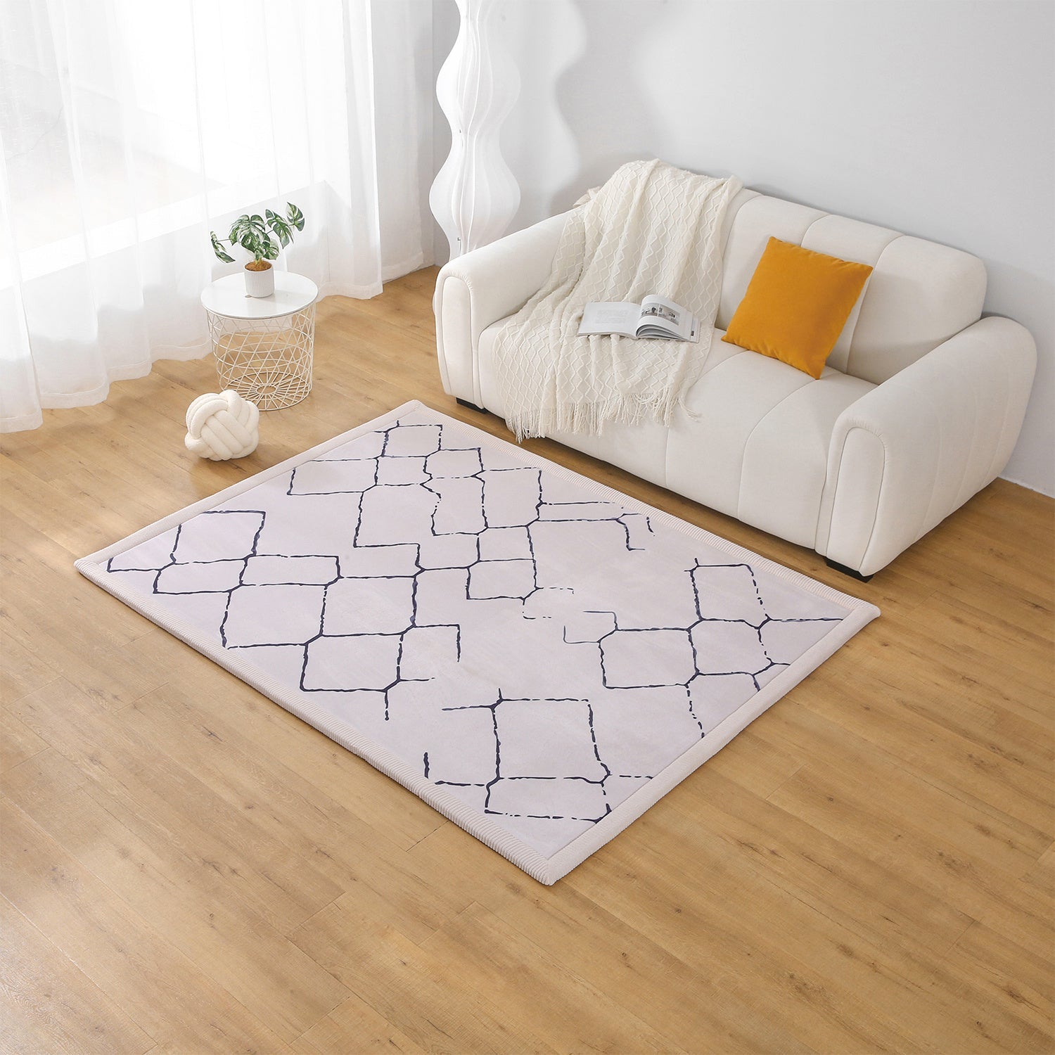 Soft XL Play Mat - Ozzy Zigzag Beige