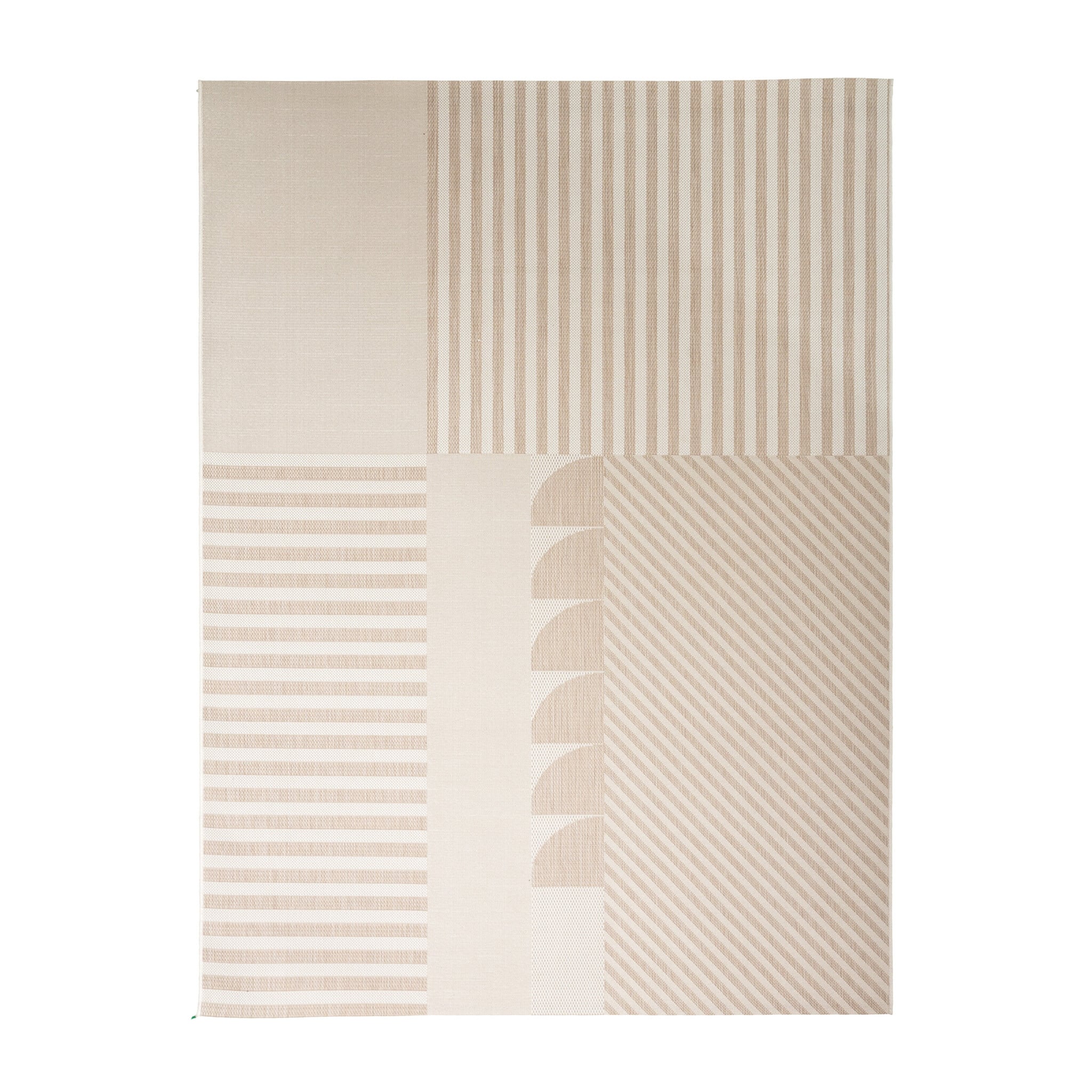 Outdoor Rug Capri Lines Beige Cream