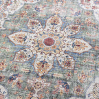 Washable Runner - Domingo Mandala Olive Green
