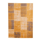 Patchwork Rug - Spring Ochre Yellow/Taupe