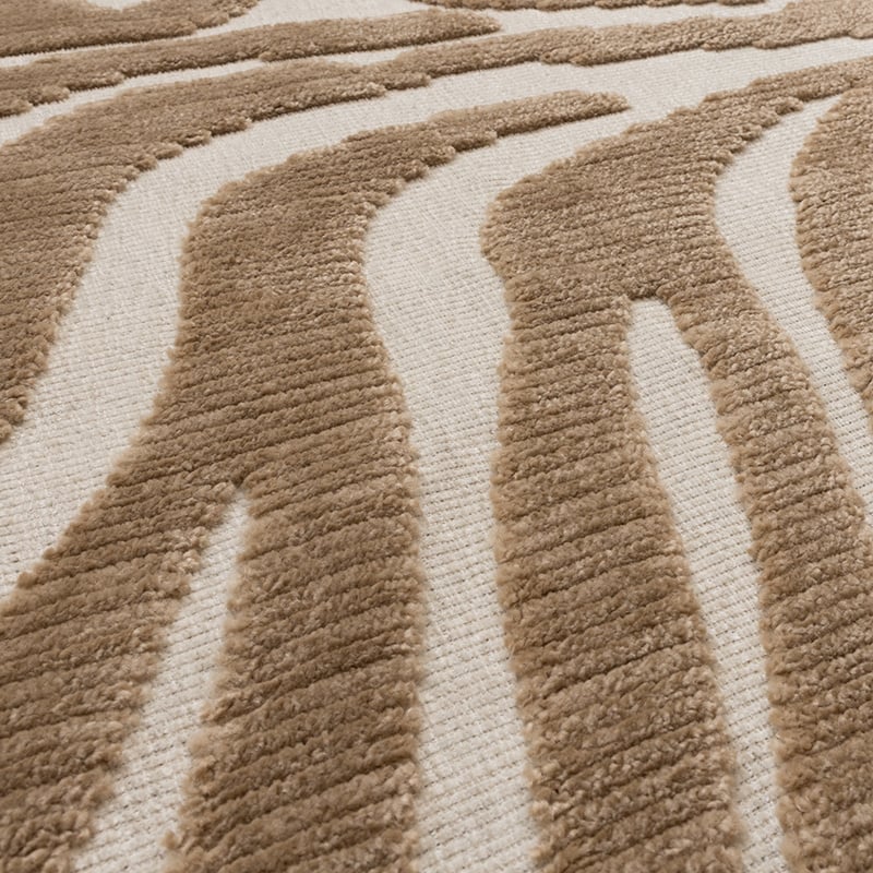 Washable Rug - Dunya Zebra Beige/White