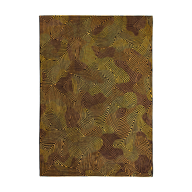 Modern floor rug - Meditation Coral 9227 Brown