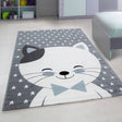 Children's floor rug - Anna Blue Cat