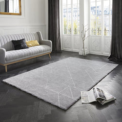 Scandinavian floor rug - Maniac Silver Cream Arles