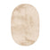 Oval Low-Pile Rug – Cozy Cream