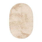 Oval Low-Pile Rug – Cozy Cream