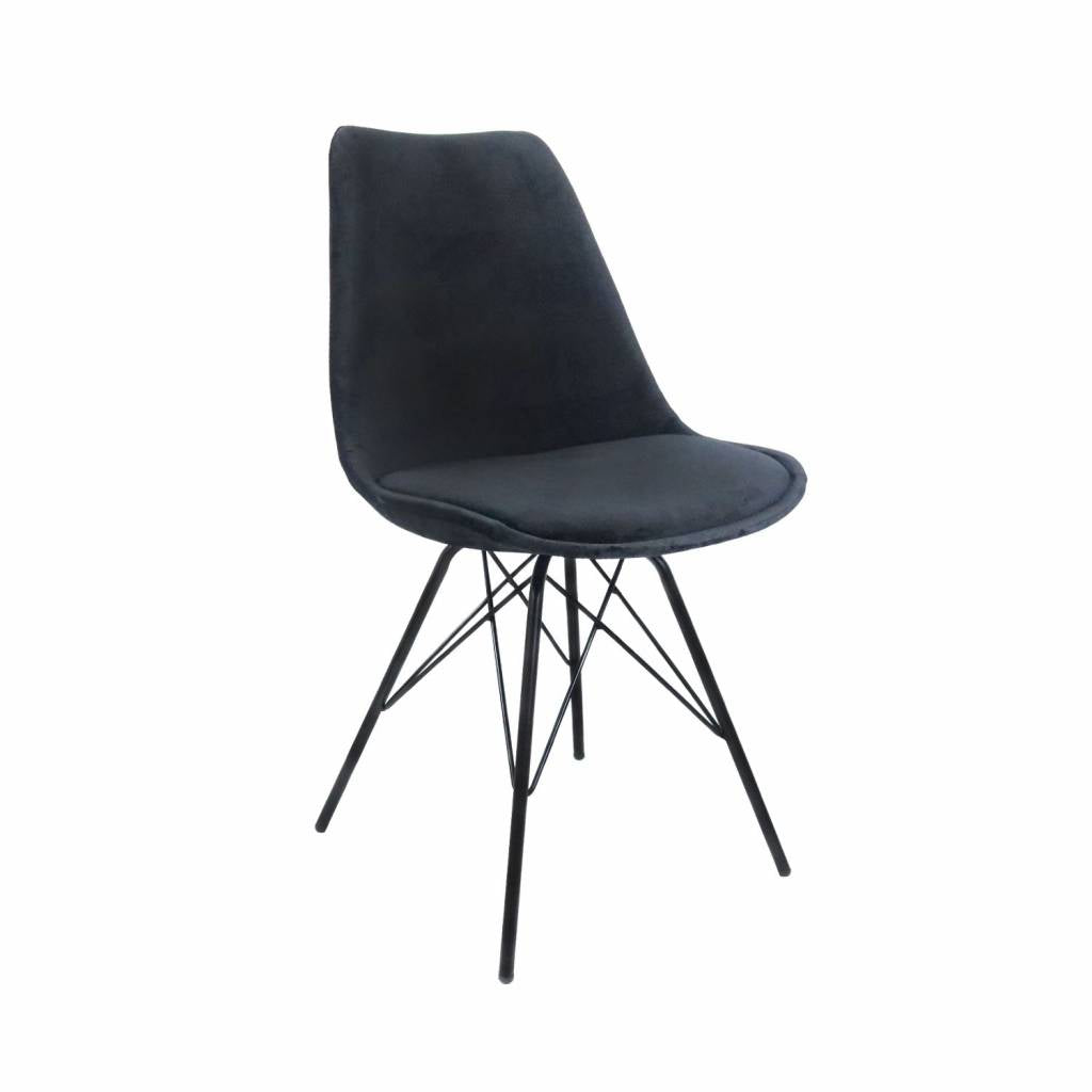 Chair Velvet - Black