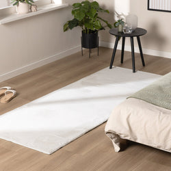Soft low-pile Runner - Cosy White