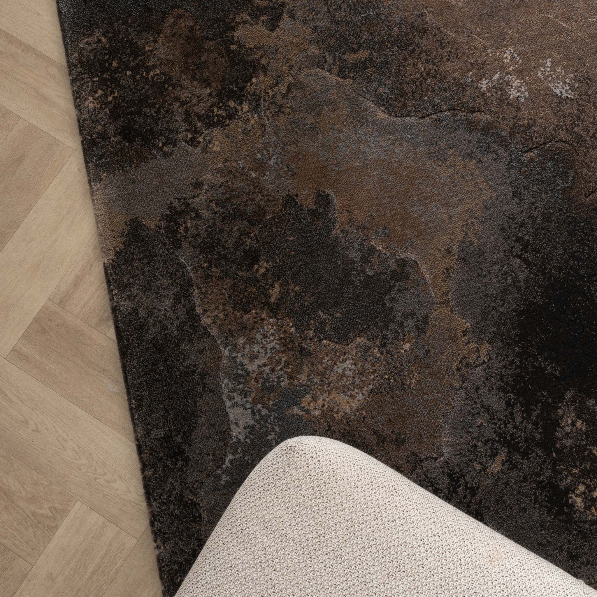 Industrial Rug - Raphael Dark Brown