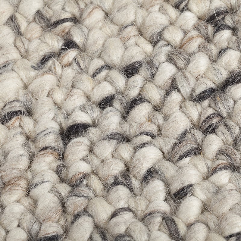 Wool Floor Rug - Lorraine Grey/Cream