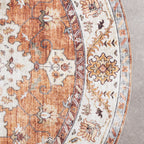 Round Vintage Outdoor Rug - Santo Medallion Terra