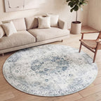Round Vintage Rug - Lago Grey