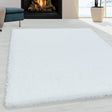 High-pile floor rug - Softy White