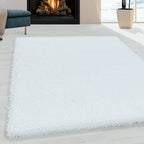 High-pile floor rug - Softy White
