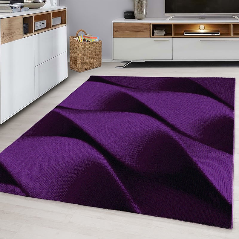 Modern Floor Rug - Jena Purple 9240