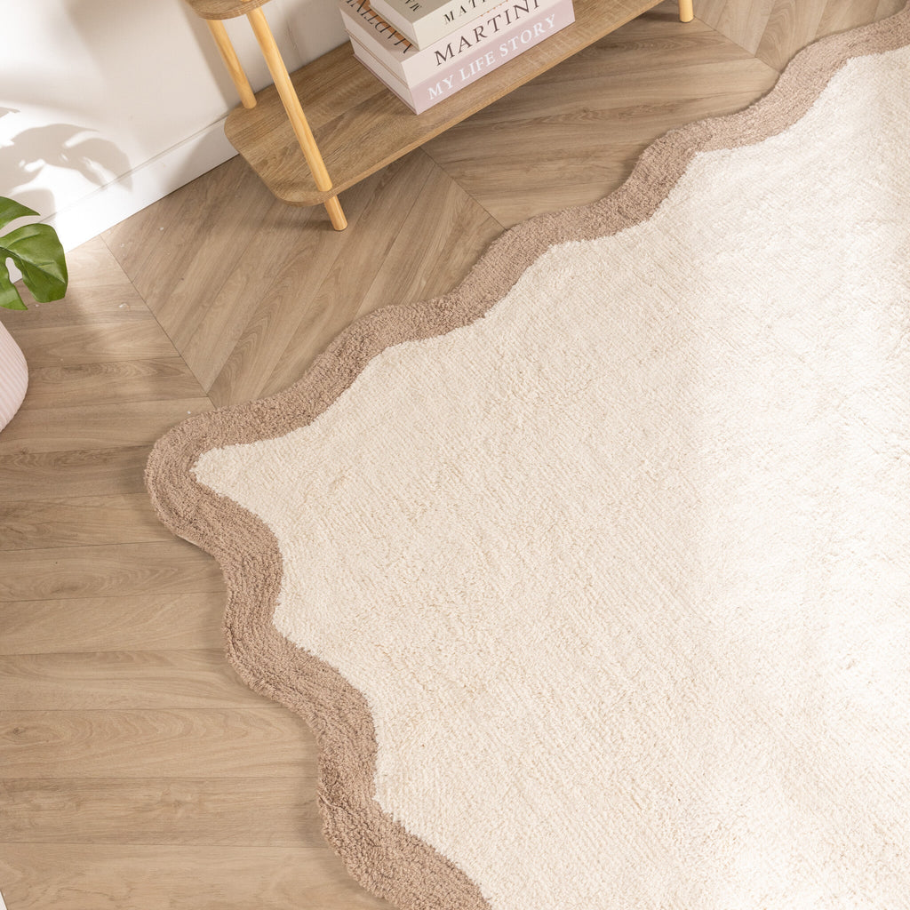 Washable Runner – Hazy Beige/Cream