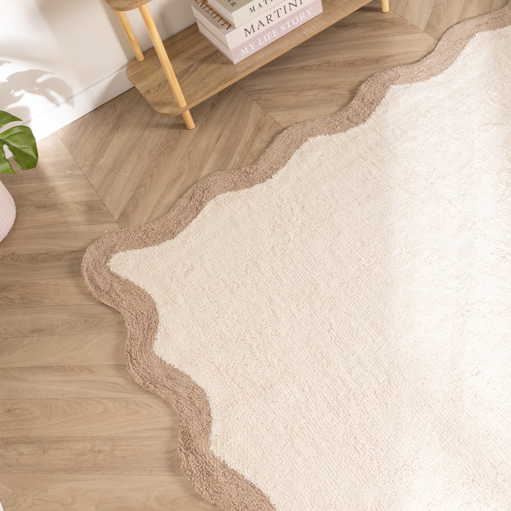Washable Runner – Hazy Beige/Cream