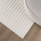Scandinavian Rug - Charm Curves White