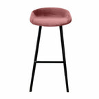 Velvet bar stool - Pink