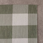 Indoor Outdoor Rug - Ranch Checkerboard Green