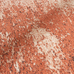 Round abstract rug - Candice Terracotta