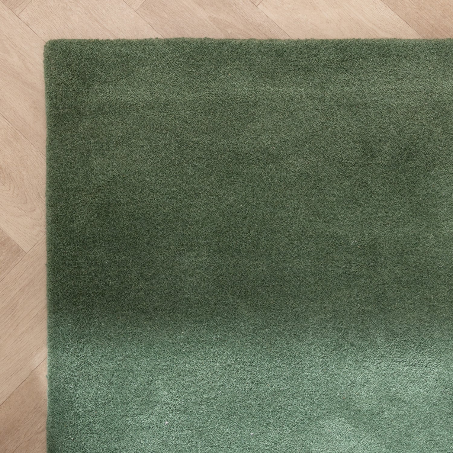 Wool Abstract Rug - Clarice Olive Green/Mint
